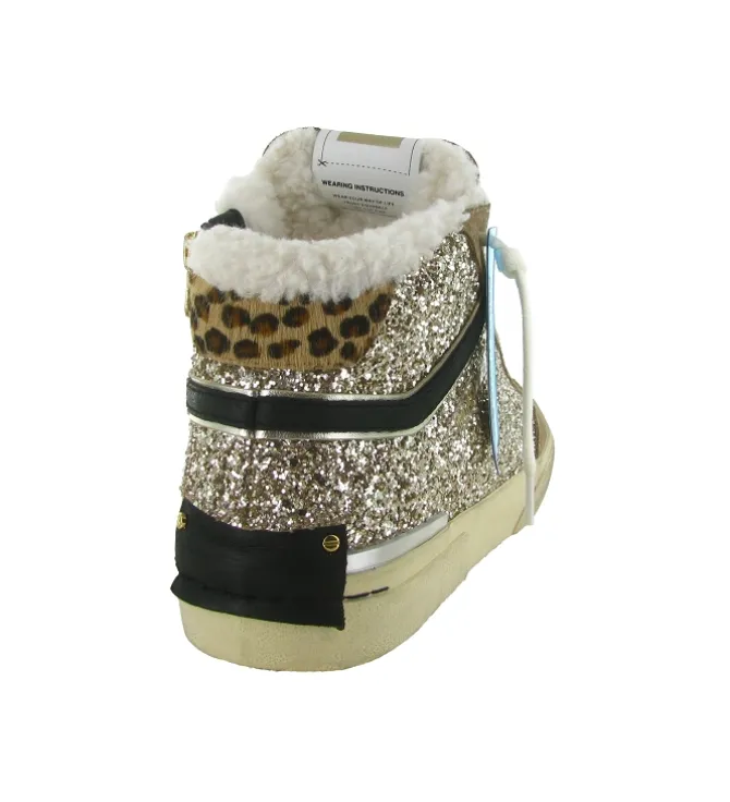baskets et sneakers - Montante - femme - Cuir - Glitter - Paillettes - Crime london