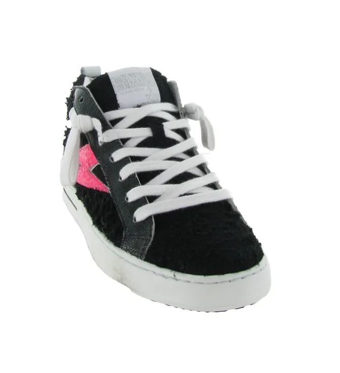 baskets et sneakers - Montante - femme - Cuir - Noir - Semerdjian