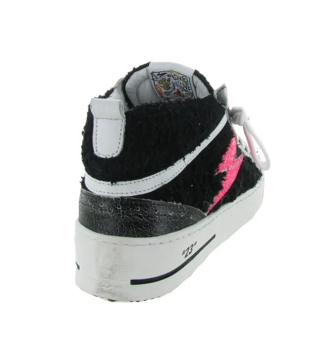 baskets et sneakers - Montante - femme - Cuir - Noir - Semerdjian