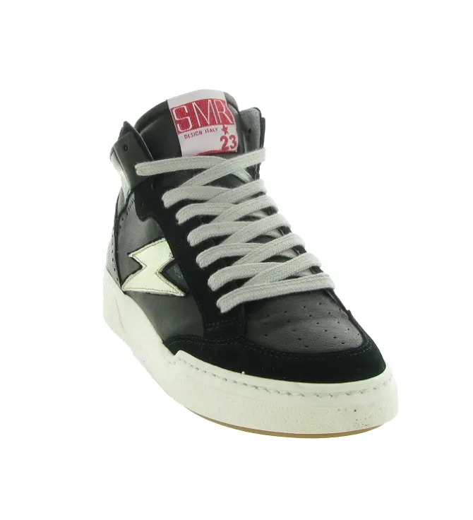 baskets et sneakers - Montante - femme - Cuir - Noir - Semerdjian