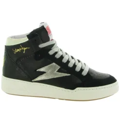 baskets et sneakers - Montante - femme - Cuir - Noir - Semerdjian
