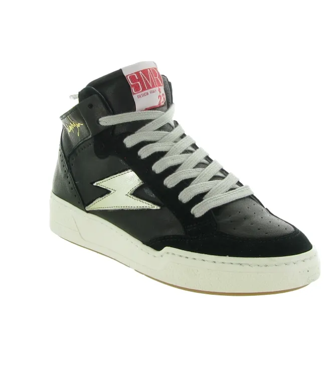 baskets et sneakers - Montante - femme - Cuir - Noir - Semerdjian
