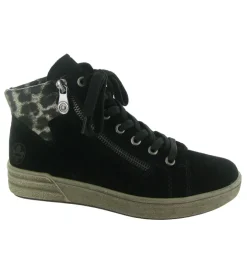 baskets et sneakers - Montante - femme - Synthétique - Noir - Rieker