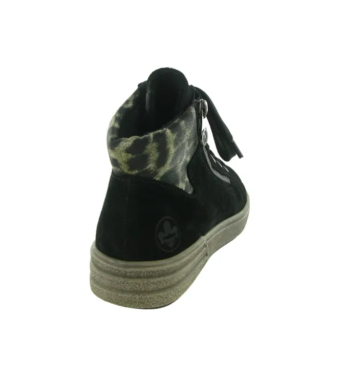 baskets et sneakers - Montante - femme - Synthétique - Noir - Rieker