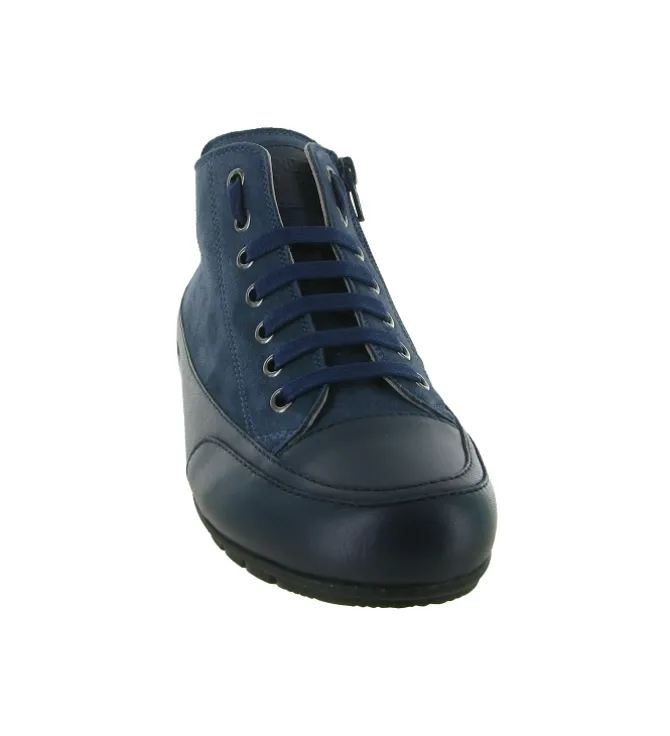baskets et sneakers - Montante - femme - Nubuck - Bleu Marine - Candice cooper