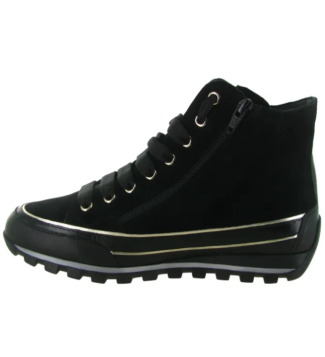 baskets et sneakers - Montante - femme - Nubuck - Noir - Candice cooper