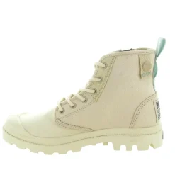 baskets et sneakers - Montante - femme - Toile - Crème - Palladium