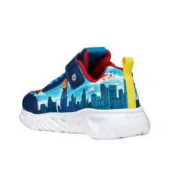 baskets et sneakers - Semelle souple - junior garcon - Synthétique - Bleu - Geox