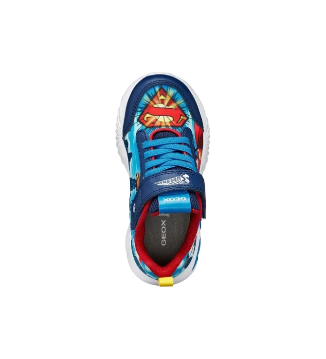 baskets et sneakers - Semelle souple - junior garcon - Synthétique - Bleu - Geox