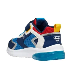 baskets et sneakers - Semelle souple - junior garcon - Synthétique - Bleu - Geox