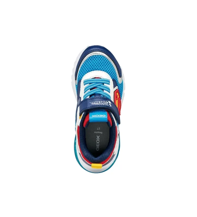 baskets et sneakers - Semelle souple - junior garcon - Synthétique - Bleu - Geox
