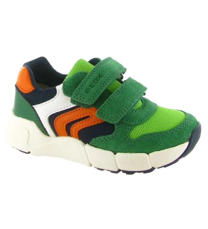 baskets et sneakers - Semelle souple - bebe garcon - Cuir - Vert - Geox