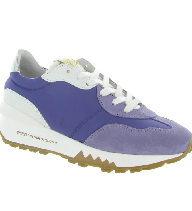 baskets et sneakers - Tendance - femme - Cuir - Bleu - Semerdjian