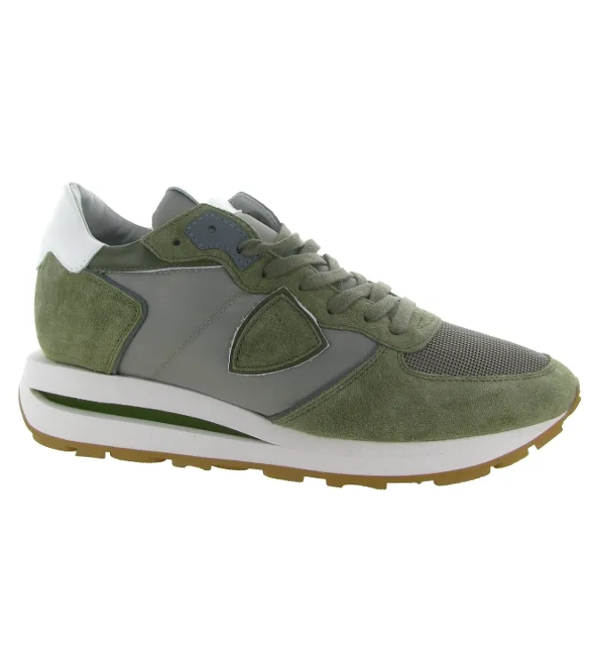 baskets et sneakers - Tendance - homme - Nubuck - Kaki - Philippe model