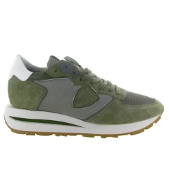 baskets et sneakers - Tendance - homme - Nubuck - Kaki - Philippe model