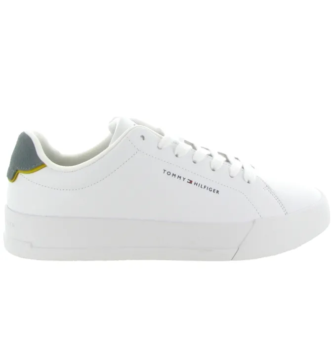 baskets et sneakers - Tendance - homme - Cuir - Blanc - Tommy hilfiger