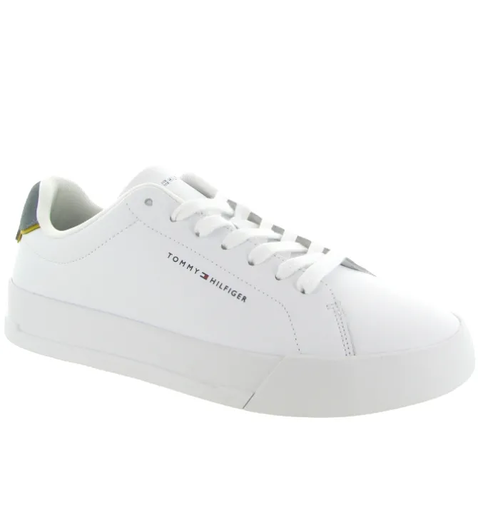 baskets et sneakers - Tendance - homme - Cuir - Blanc - Tommy hilfiger