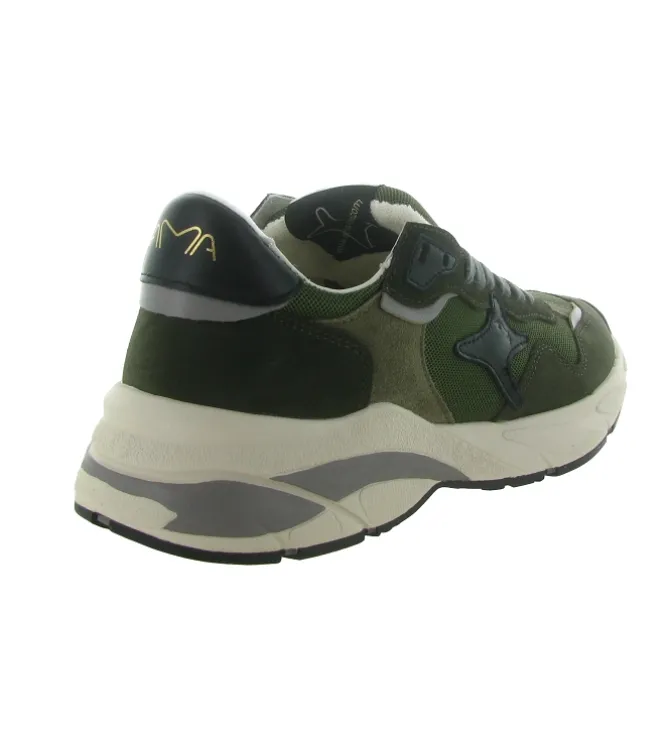 baskets et sneakers - Tendance - homme - Cuir - Kaki - Ama brand
