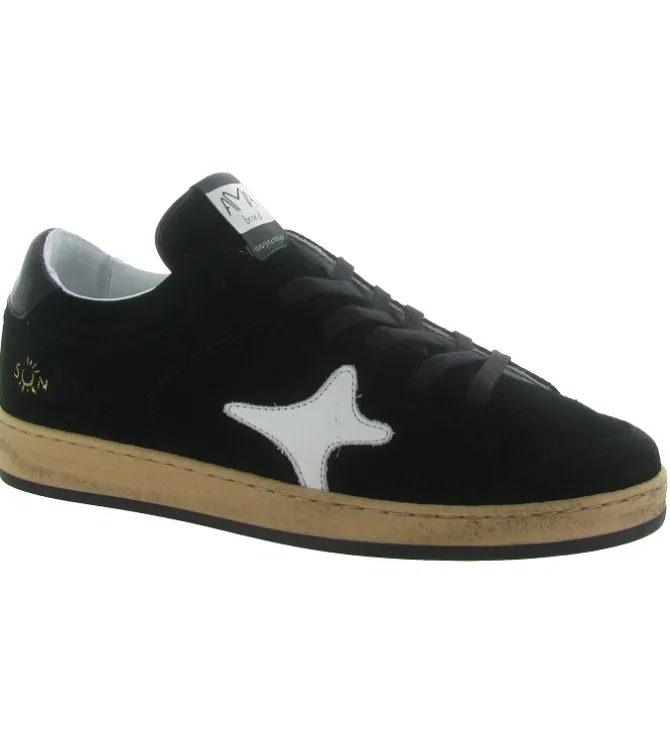 baskets et sneakers - Tendance - homme - Cuir - Noir - Ama brand