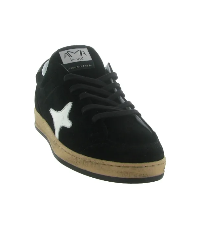 baskets et sneakers - Tendance - homme - Cuir - Noir - Ama brand