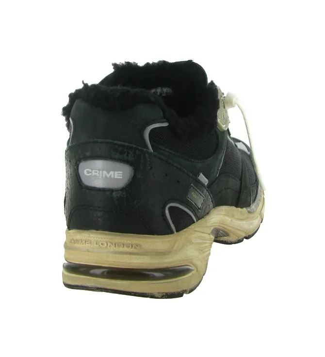 baskets et sneakers - Tendance - homme - Cuir - Noir - Crime london