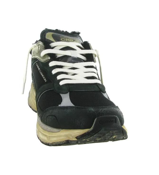 baskets et sneakers - Tendance - homme - Cuir - Noir - Crime london