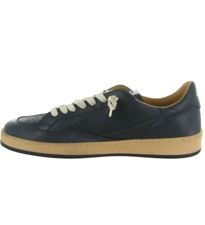 baskets et sneakers - Tendance - homme - Cuir - Bleu Marine - 4b12