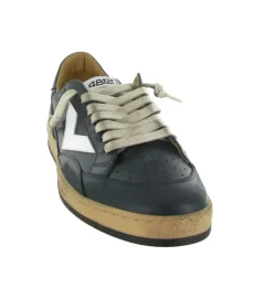 baskets et sneakers - Tendance - homme - Cuir - Bleu Marine - 4b12
