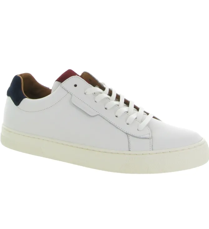 baskets et sneakers - Tendance - homme - Cuir - Blanc - Schmoove