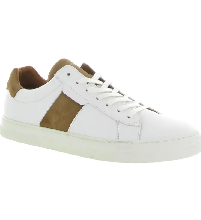 baskets et sneakers - Tendance - homme - Cuir - Blanc - Schmoove
