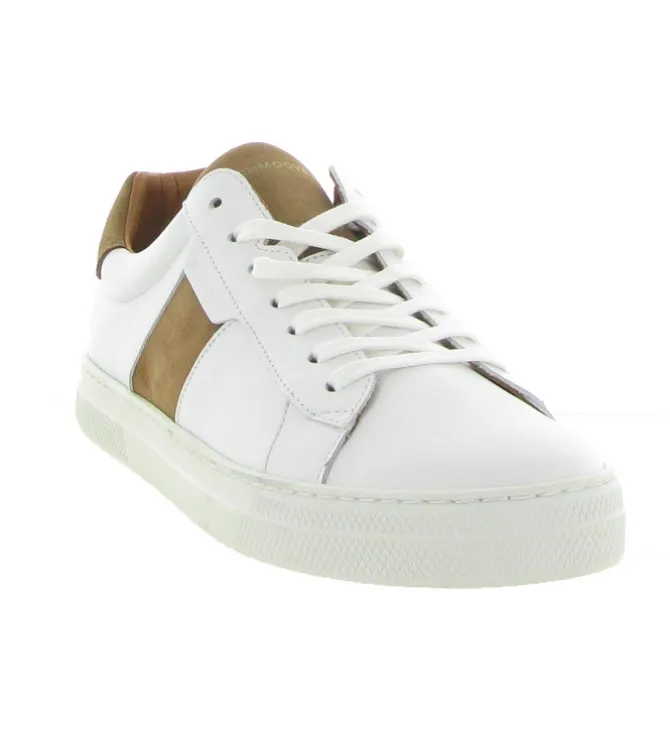 baskets et sneakers - Tendance - homme - Cuir - Blanc - Schmoove