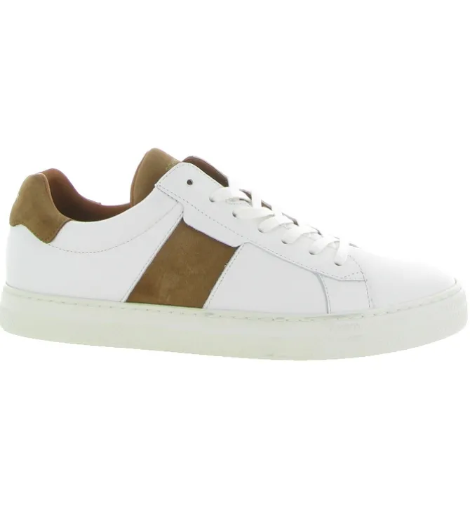 baskets et sneakers - Tendance - homme - Cuir - Blanc - Schmoove