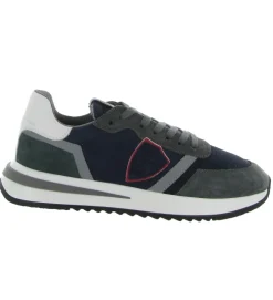baskets et sneakers - Tendance - homme - Cuir - Bleu Marine - Philippe model