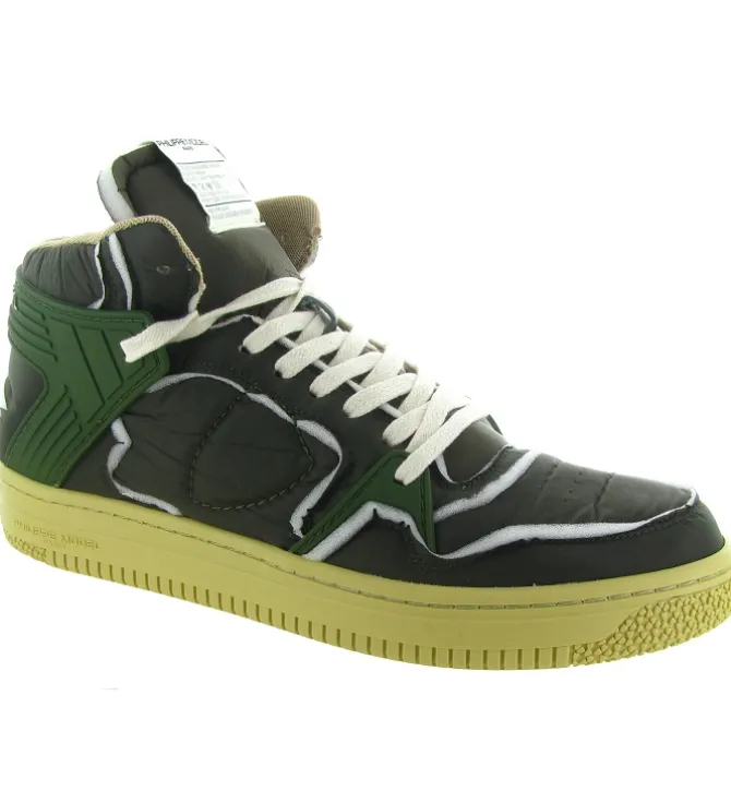 baskets et sneakers - Tendance - homme - Cuir - Kaki - Philippe model