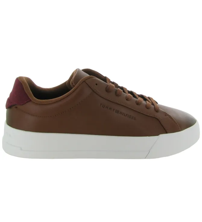 baskets et sneakers - Tendance - homme - Cuir - Marron - Tommy hilfiger