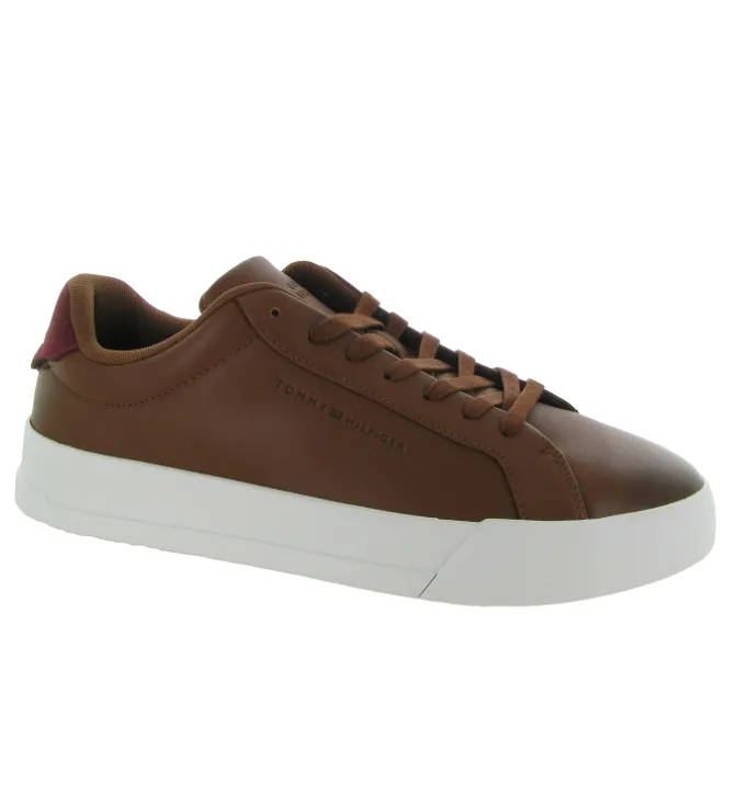 baskets et sneakers - Tendance - homme - Cuir - Marron - Tommy hilfiger