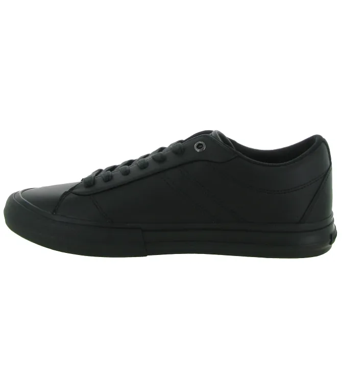 baskets et sneakers - Tendance - homme - Cuir - Noir - Tommy hilfiger