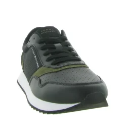 baskets et sneakers - Tendance - homme - Cuir - Noir - Tommy hilfiger