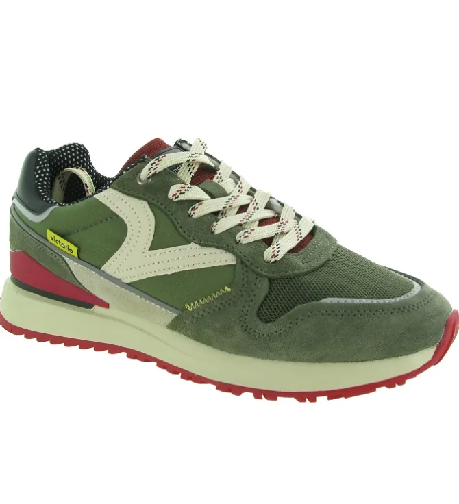 baskets et sneakers - Tendance - homme - Cuir - Vert - Victoria