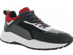 baskets et sneakers - Tendance - homme - Cuir - Rouge - Crime london