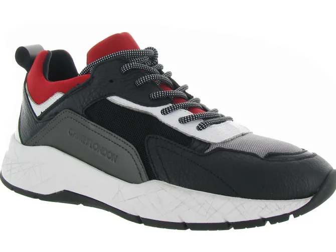 baskets et sneakers - Tendance - homme - Cuir - Rouge - Crime london