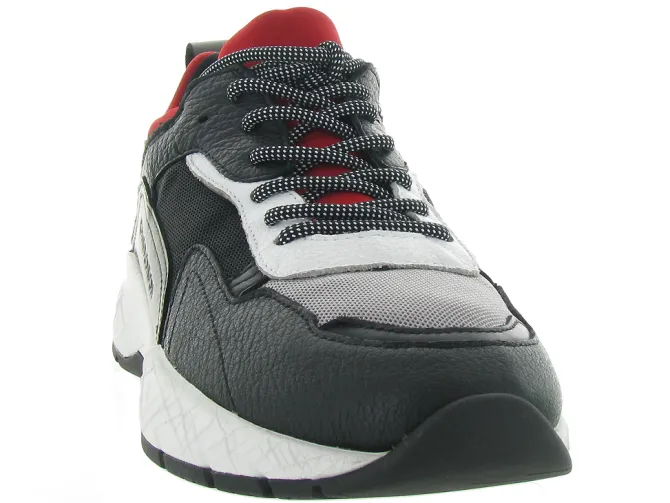 baskets et sneakers - Tendance - homme - Cuir - Rouge - Crime london