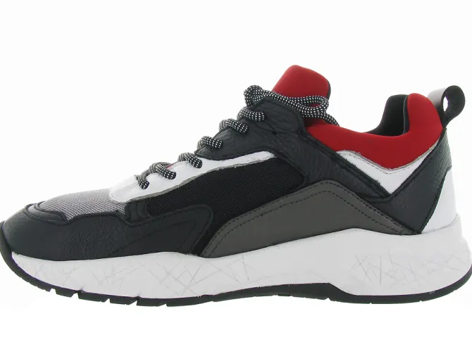 baskets et sneakers - Tendance - homme - Cuir - Rouge - Crime london