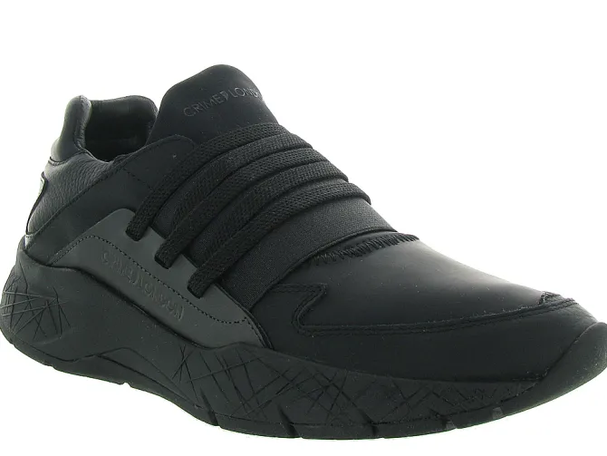 baskets et sneakers - Tendance - homme - Cuir - Noir - Crime london