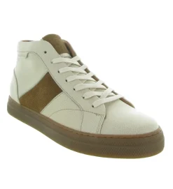 baskets et sneakers - Tendance - homme - Cuir - Beige - Schmoove