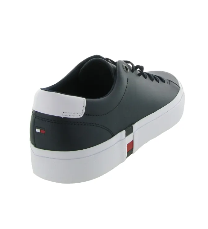 baskets et sneakers - Tendance - homme - Cuir - Bleu Marine - Tommy hilfiger