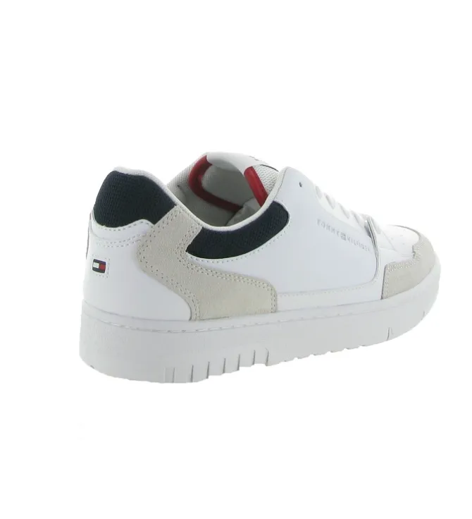 baskets et sneakers - Tendance - homme - Cuir - Blanc - Tommy hilfiger