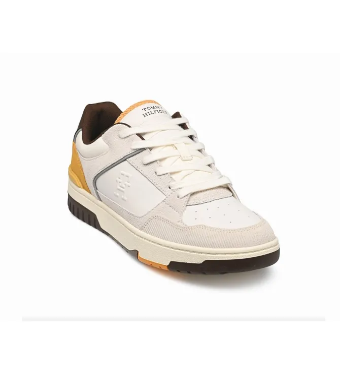 baskets et sneakers - Tendance - homme - Cuir - Blanc - Tommy hilfiger