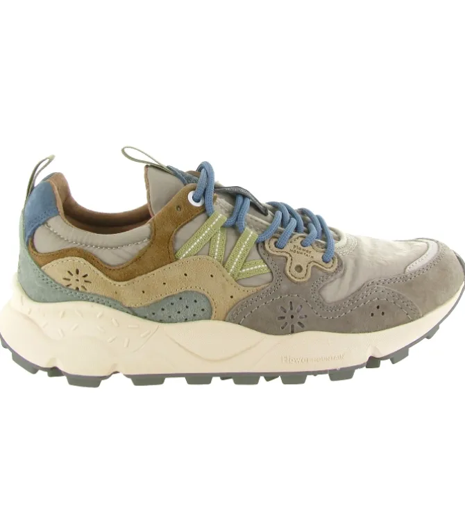 baskets et sneakers - Tendance - homme - Cuir - Taupe - Flower mountain