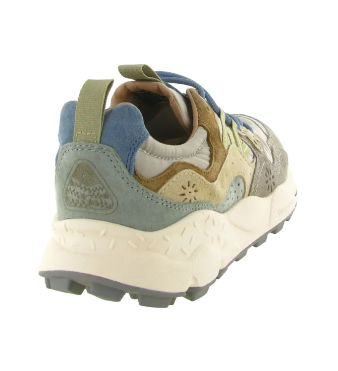 baskets et sneakers - Tendance - homme - Cuir - Taupe - Flower mountain